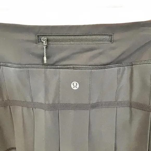Y2K Lululemon Run: Pace Setter Skirt Black Size 10Retired 2012‎ StyleRare